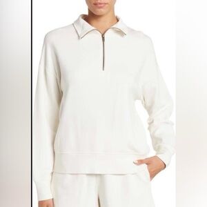 Vince relaxed fit half zip sweatshirt